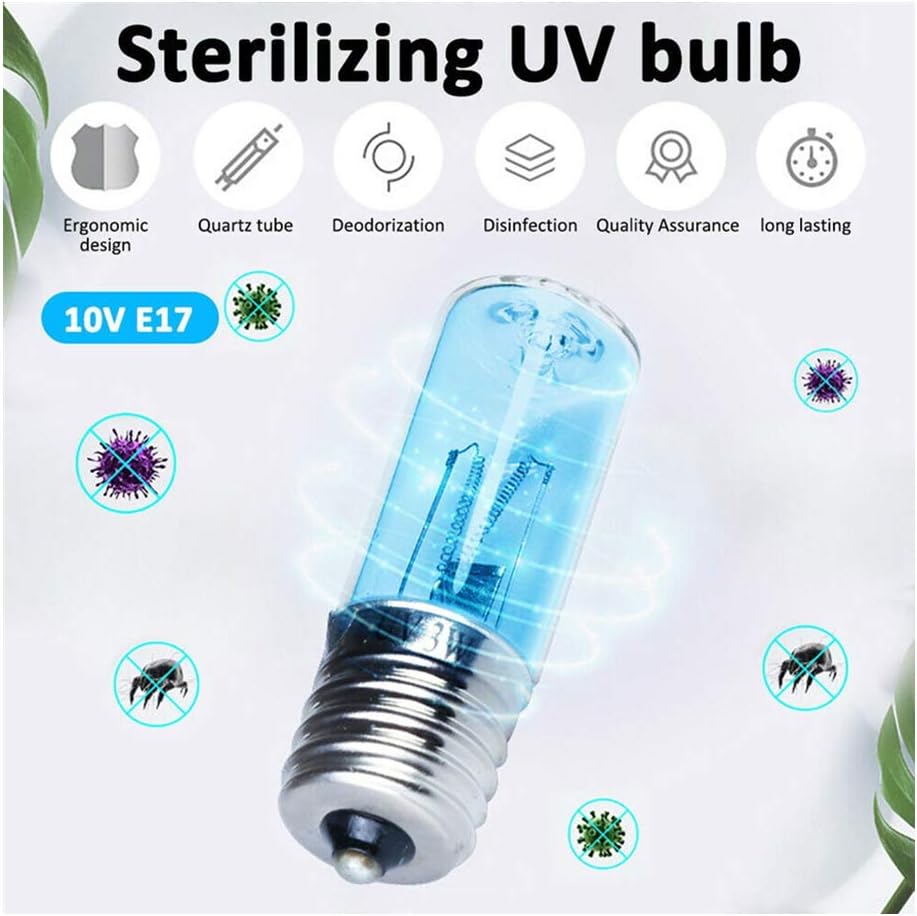 3 Watts Base UV-C Ultraviolet Light Ultraviolet-Disinfection Light Quartz Lamp Bulb (with-Ozone)