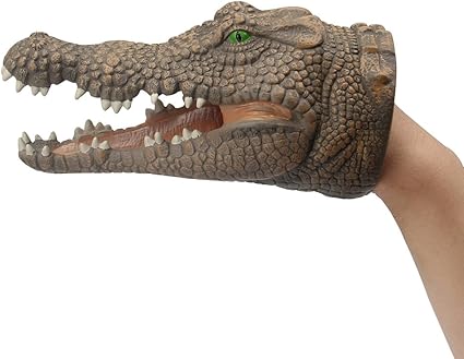 rubber animal hand puppets