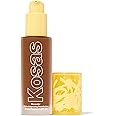 Kosas Revealer Skin-Improving Foundation with SPF 25 Protection - Hydrate, Brighten, Soothe, Plump, Protect Skin - Smoothing Texture, Natural Finish and Clean Formula - Deep Neutral 380