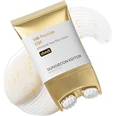 SUNGBOON EDITOR Silk Peptide EGF Intensive Gua Sha Neck Cream, 2.70 fl oz | Peanut Ball Roller Gua Sha, 30-Type Silk Peptide Complex &amp; EGF, Lifts&amp;Smooths Neck Lines, Non-Sticky Neck &amp; D&eacute;collet&eacute; Cream