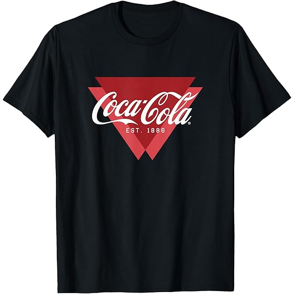 Amazon.com: Coca-Cola Est. 1886 Triangle Historic Logo T-Shirt