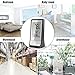 Humidity Monitor - Indoor Hygrometer Thermometer Temperature Humidity Gauge, 2 in 1 Humidity Meter Temperature Gauge with Accurate Sensors, Night Backlight, Time Display for Room Family Warehouse