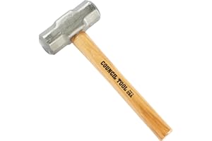 COUNCIL TOOL Sledge Hammer - 6 lb Double Face Hall Sledge with 16" Wooden handle & Forged Steel Head - PR60016