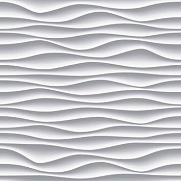 Amazing Wall 3d Like Wave Pattern Panels Peel And Stick Self Adhesive Wallpaper 500cm Amazon Com