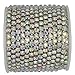 10 Yard Crystal AB Rhinestone Close Chain Clear Trim Sewing Craft (Silver, 4.3mm)