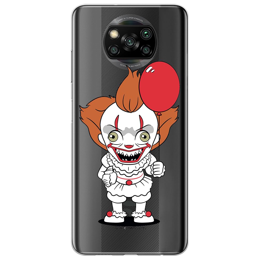 ERT GROUP mobile phone case for Xiaomi POCOPHONE X3 original and officially Licensed Horror pattern It 006 optimally adapted to the shape of the mobile phone, partially transparent