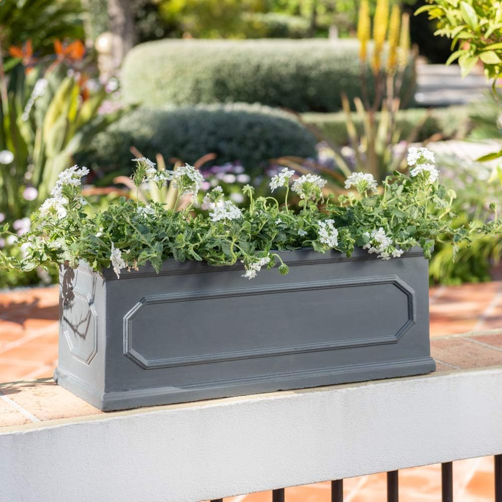Chelsea Trough Garden Fibrecotta Planter Weather Frostproof Plant Pot 61cm (24in)