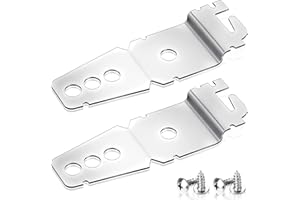 VALUEBARGAIN 2PCS Dishwasher Secure Clips, Universal Dishwasher Clips with Screws Included, Durable Stainless Steel Brackets Secure Fit for Various Dishwashing Models