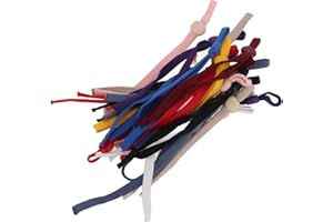 ANKROYU 40PCS Mask Elastic Strap with Adjustable Buckle, Pre-Cut Elastic Cord for DIY Mask Making, Comfortable Ear Loop Repla