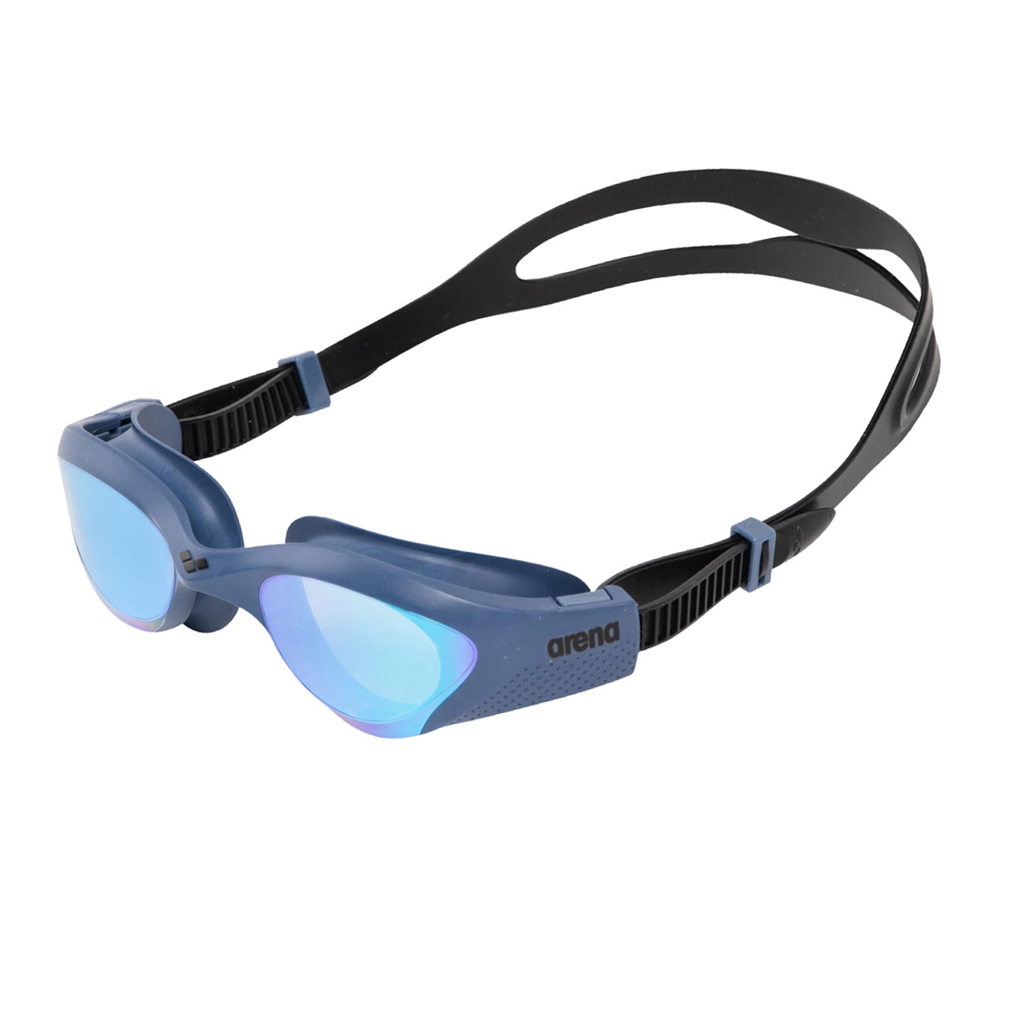 ARENA The One Mirror Swimming Goggles, Unisex Adult Pool Goggles with Wide Mirrored Lenses, UV Protection, Self-Adjusting Nose Bridge, Orbit-Proof Seals, Anti-Fog Treatment