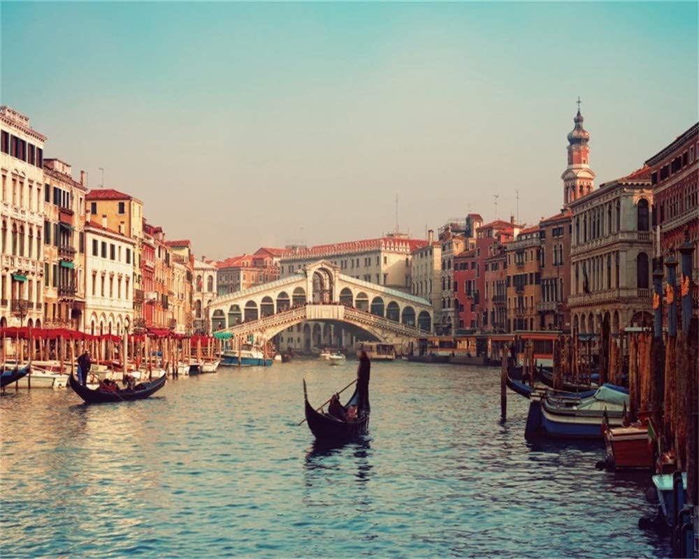 10x8ft Venice Water City Landscape Backdrop Italy Urban