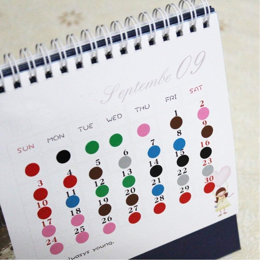 Round Dot Stickers,6mm Self Adhesive Coloured Dots 6528 Small Round Stickers 16 Sheets 2640 for Office,School,Calendars,Map Stickers - Image 5
