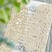 Laser cut wedding baby shower party invitations - 25pcs Gold Glitter Hollow Rose Invitation Cards With printable inner sheet,Ribbon and Envelopes for Wedding Baby Shower Bridal Shower Engagement party