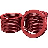 Silipac Small Key Rings 0.8 in (20mm) - Heavy Duty Key Ring Bulk for Crafts - Split Keychain Ring Pet Collar, Car Keys 12 pcs