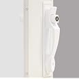 Cerrojo Pesado Con Pomo Y Llave Para Puertas De Tormenta - Marca Larson, Color Blanco - Modelo CH2010301