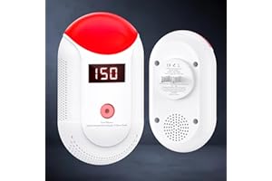 SHYEEH Carbon Monoxide Detectors Plug in, Carbon Monoxide Alarm with Digital Display Sound and Light Warning, Co Detector Plug in for Travel, Kitchen, Living Room, Bedroom GLY-CO806, 1 Pack
