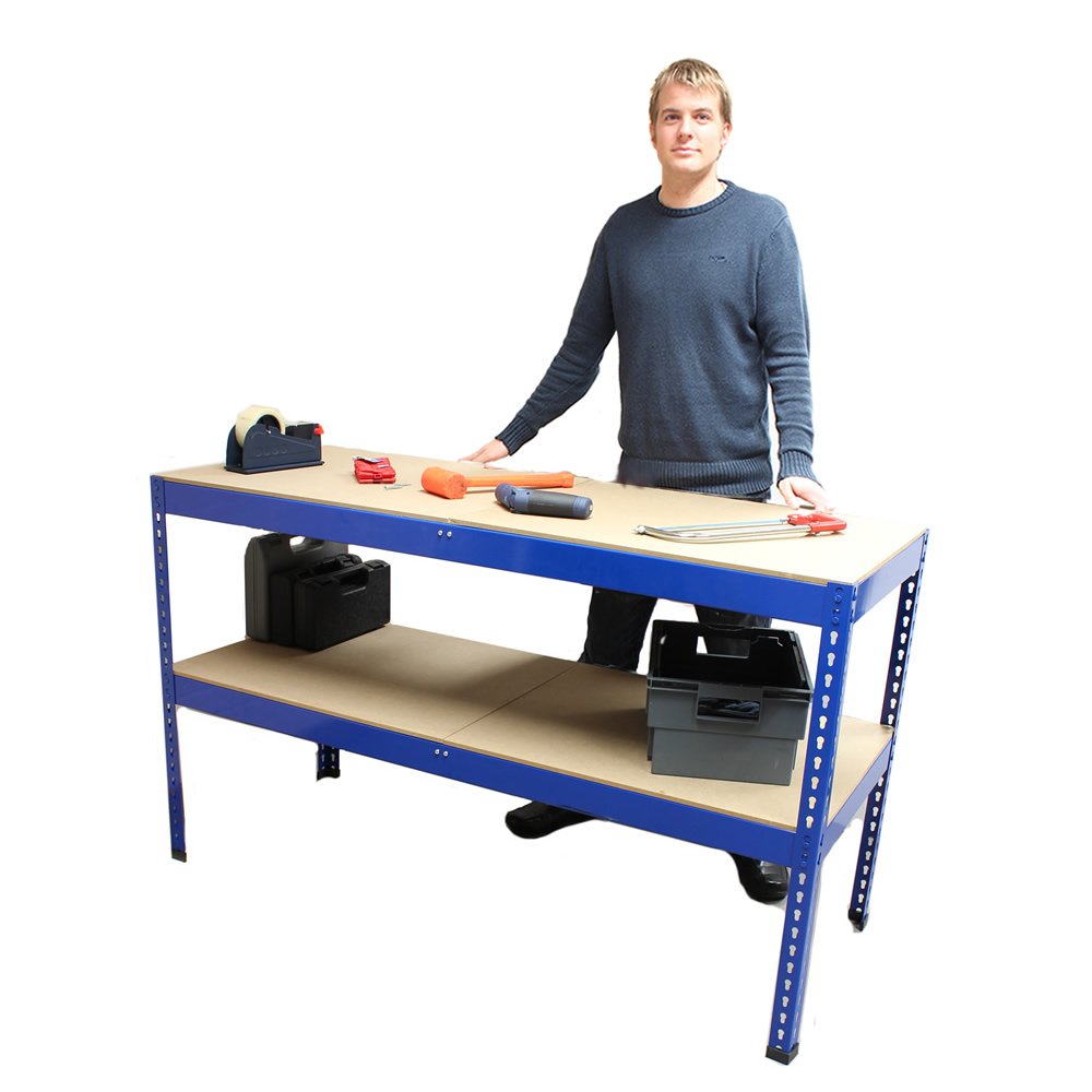Buy Heavy Duty Metal Garage Work Bench Station with 100 Kg Weight