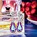 S SIVERY Jewelry for Women Drop Earrings 'Teardrop of Angel' Stud Dangle Earrings with Purple Crystals, Earrings for Women Gifts for Mom