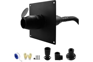 MADONGLI Upgraded Generator Exhaust Extension Silencer Kit With Insulated Through-Wall Mounting Plate, Reduce Noise By 52% and Safe Emission Exhaust Gas, Compatible With Duromax XP13000E, XP13000EH, XP13000HX