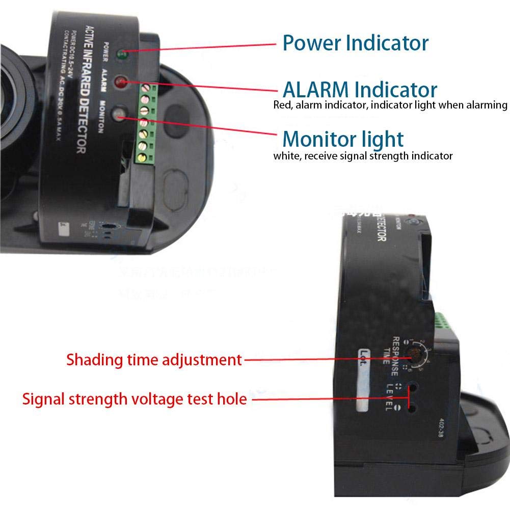Alian Alarma infrarroja, Barrera infrarroja de Doble Haz ...