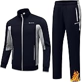TBMPOY Men's Fleece Lined Tracksuits Sweatsuits 2 Piece Sets Winter Jogging Track Sweat Suits Thermal Casual Outfits