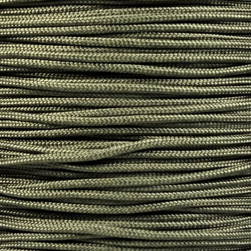 PARACORD PLANET 10, 25, 50, and 100 Foot Hanks of 425 Paracord (3mm) - Made of 100% Nylon for Tactical, Crafting, Survival, General Use, and Much More (Khaki, 100 Feet)