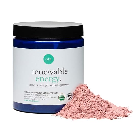 Ora Organic Natural Pre Workout Powder - Vegan, Clean Energy with a Jitter Free Boost, No Artificial Ingredients - Pre Workout Supplement for Men & Women with Beet Powder for Healthy Blood Flow best pre-workout supplement Ora Organic Natural Pre Workout Powder - Vegan, Clean Energy with a Jitter Free Boost, No Artificial Ingredients - Pre Workout Supplement for Men & Women with Beet Powder for Healthy Blood Flow best pre-workout supplement