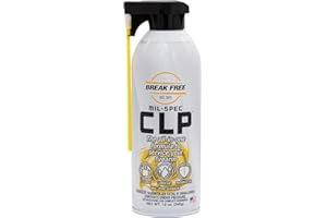 Break Free CLP Cleaner Lubricant and Preservative Gun Cleaner, CLP-12, Aerosol Can, Synthetic Oil, 12 Ounces