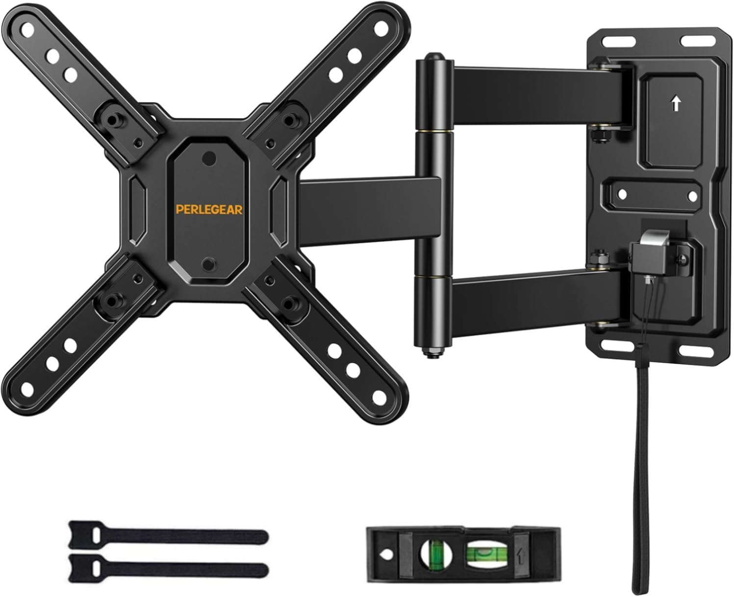 Photo 1 of **********MISSING PARTS*******
Perlegear Lockable RV TV Mount for 13–43 inch TVs up to 44 lbs, Full Motion RV TV Wall Mount with Swivel, Tilt, Pull Cord Lock, RV TV Mount for Camper, RV, Motorhome, Max VESA 200x200mm, PGLRVF2