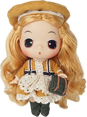 Amazon 人形セット 女の子おもちゃ 人形 ドレスアップドール 18 Cm高さ ままごとをする 人形贈り物 黄色のスカート ぬいぐるみ おもちゃ