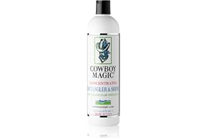 Cowboy Magic: Detangler and Shine (16 oz), Silk Protein and Panthenol Makes Hair Easy To Brush And Comb!