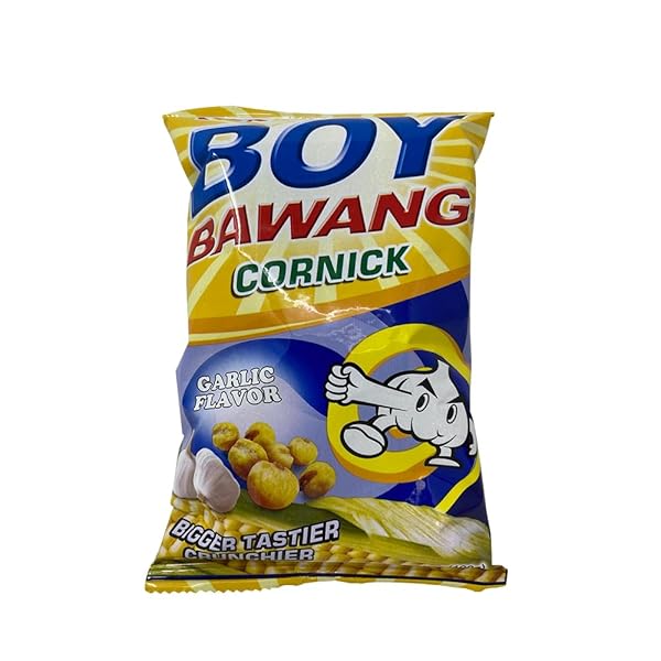 BOY BAWANG CORNICK, GARLIC – CRISPY TASTY & GLUTEN-FREE CORN NUTS 3.54 OUNCES (100G), 3 PACK