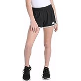Adidas Girls' Elastic Waistband Retro Woven Gym Shorts