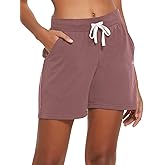 baleaf Womens Lounge Shorts Cotton Sweat Athletic Shorts with Pockets High Waist Summer Casual