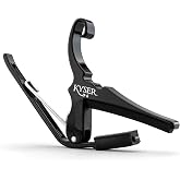 Kyser Quick-Change Guitar Capo for 6-string acoustic guitars, Black, KG6BA