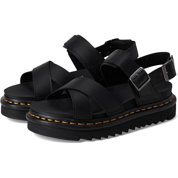 【Dr.Martens】 ★ MYLES ★ BLACK Dr. Martens Myles Platform Sandal - Women's - Free Shipping