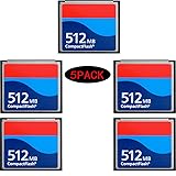 Five Pack 512MB CompactFlash Memory Card Digital