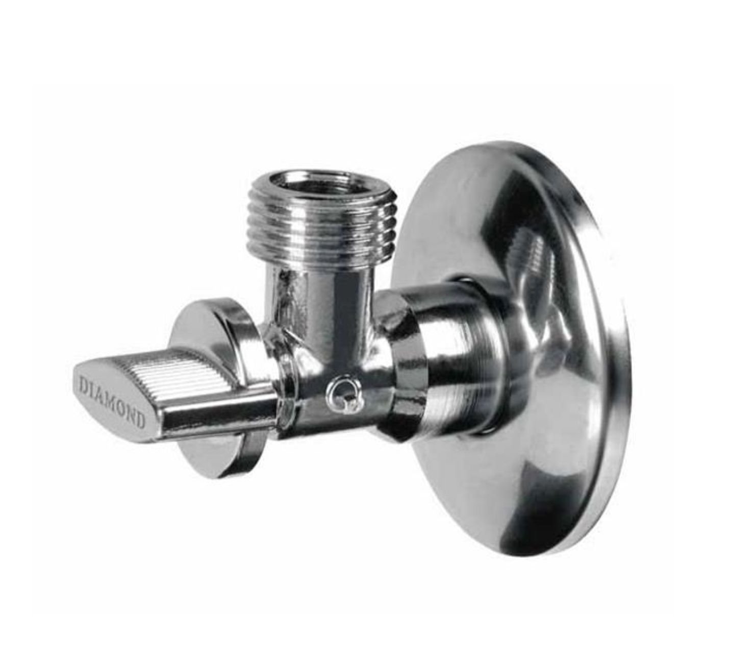Angled Water Isolating Valves Wall Mounted 1/2''X3/8'' with Stainless Steel Rosette Wärmer System PSW Trade SUPPLIERS LTD