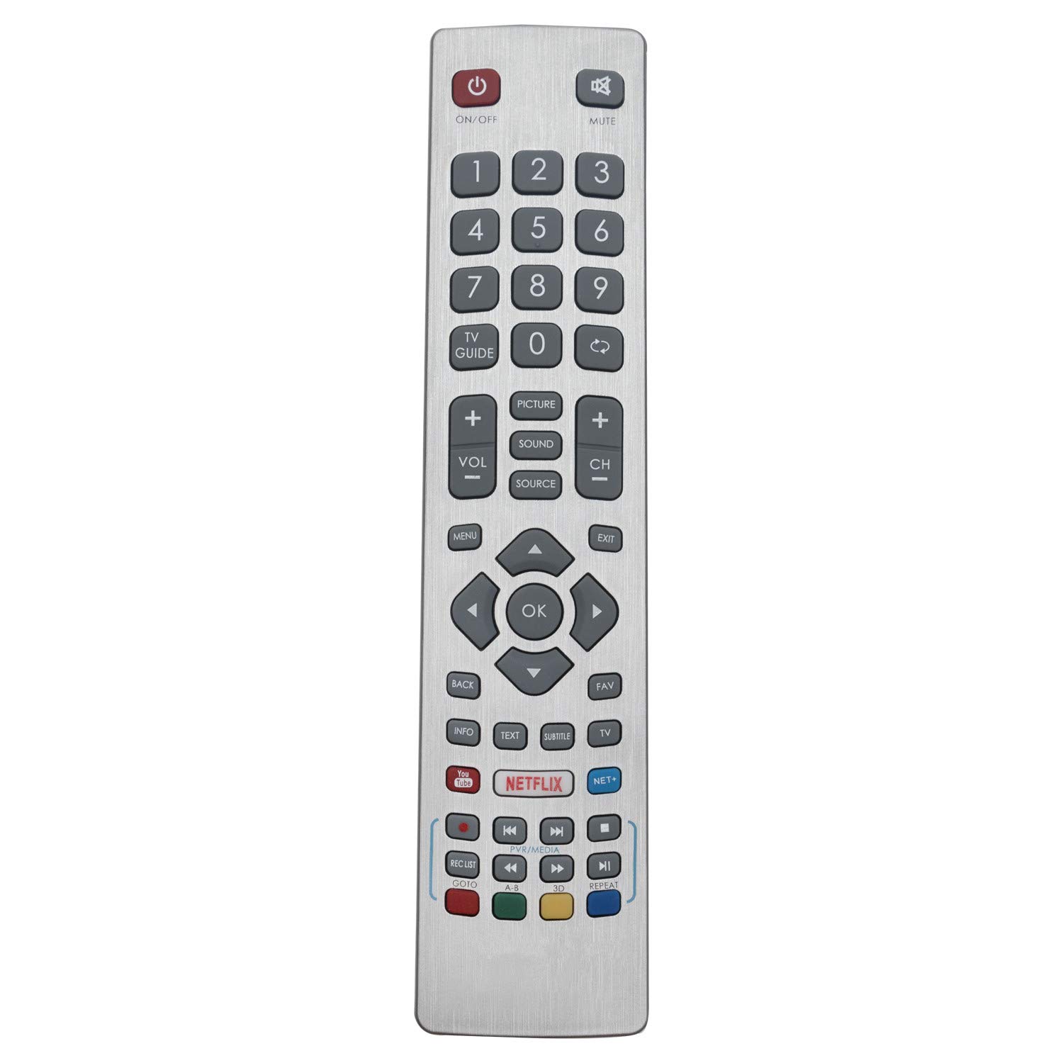 VINABTY SHW/RMC/0115 Replace Remote for SHWRMC0115 TV LC-32HG5341K LC-40UG7252K LC-24DHG6001K LC-32CFG6002E LC-32CHG6001E LC-43CFG6002K LC-48CFG6001E LC48CFG6001K LC49CFG6002K LC50CFG6002K