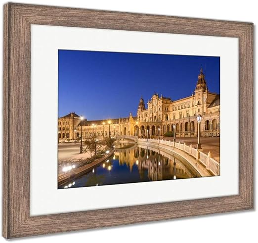 Amazon Com Ashley Framed Prints Spanish Square Of Seville Spain