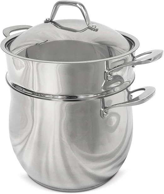 Fortune Candy 10Quart Pasta Pot with Strainer Insert, Multi Cooker