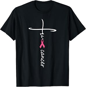 Funny Fuck Cancer Faith Breast Cancer Awareness T-Shirt
