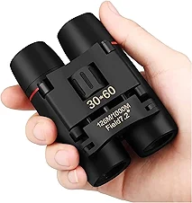 ZIYOUHU Compact 30x60 Binoculars for Adults and Kids,Foldable Lightweight Easy Focus Small Binoculars for Bird Watching Travel Sightseeing Hunting Concert Theater Opera