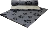 Vet Fleece Vet Bed Original Non-Slip 40x30 Grey Charcoal Paws UK Made view 3