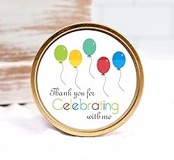 Birthday Cake Favor Stickers - Baby Shower Stickers