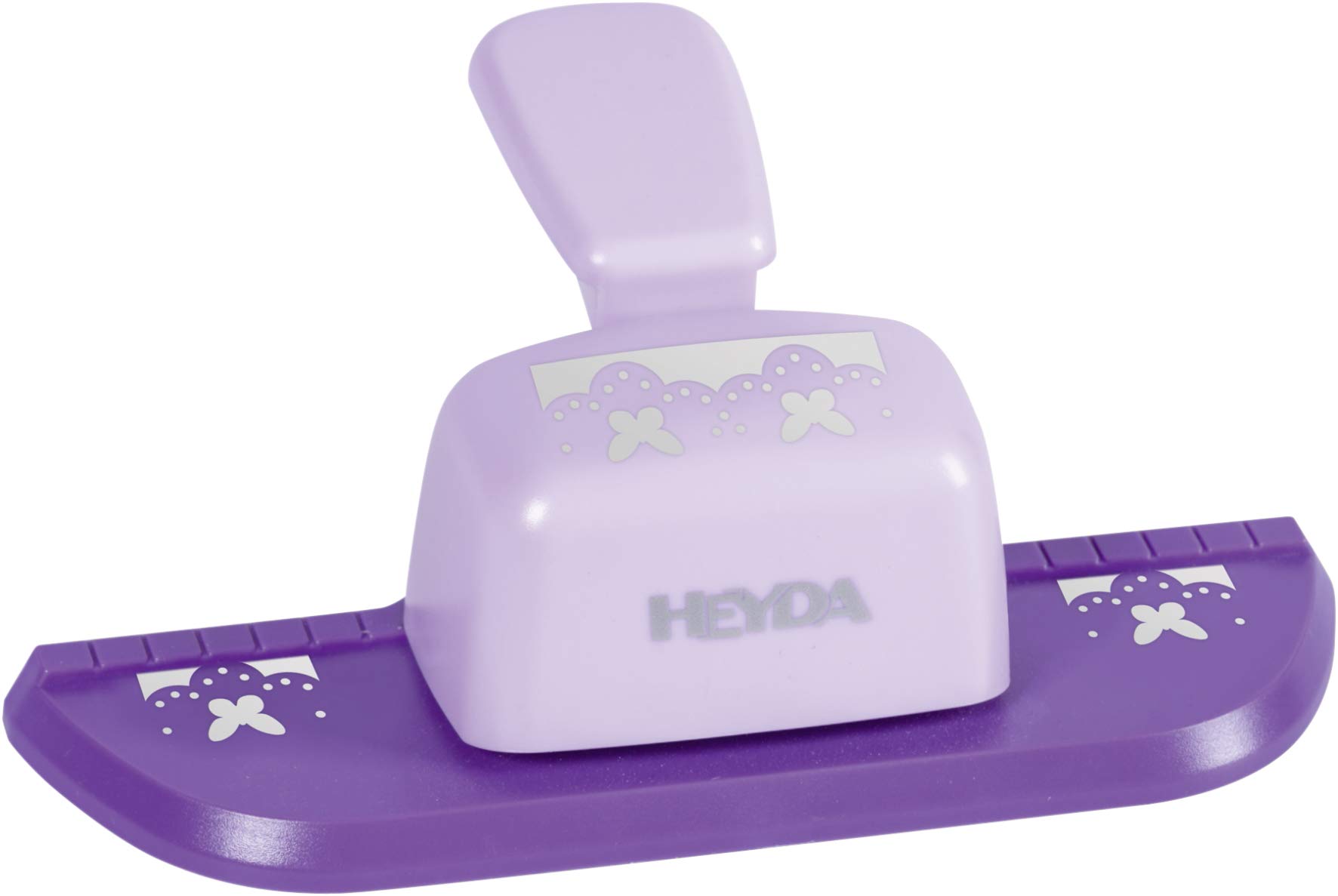HEYDA Border Hole Punch Butterfly Design Purple Pack of 1