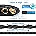Candywe 50FT Expandable Garden Hose, Flexible Expanding Water Hose with 8 Function Spray Nozzle, Double Latex Core,3/4 Solid Brass Fittings,Storage Bag for Watering Plants, Car, Pet and Cleaning