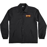 SANTA CRUZ Thrasher Flame Dot Coach L/S Jacket Black Sm Mens