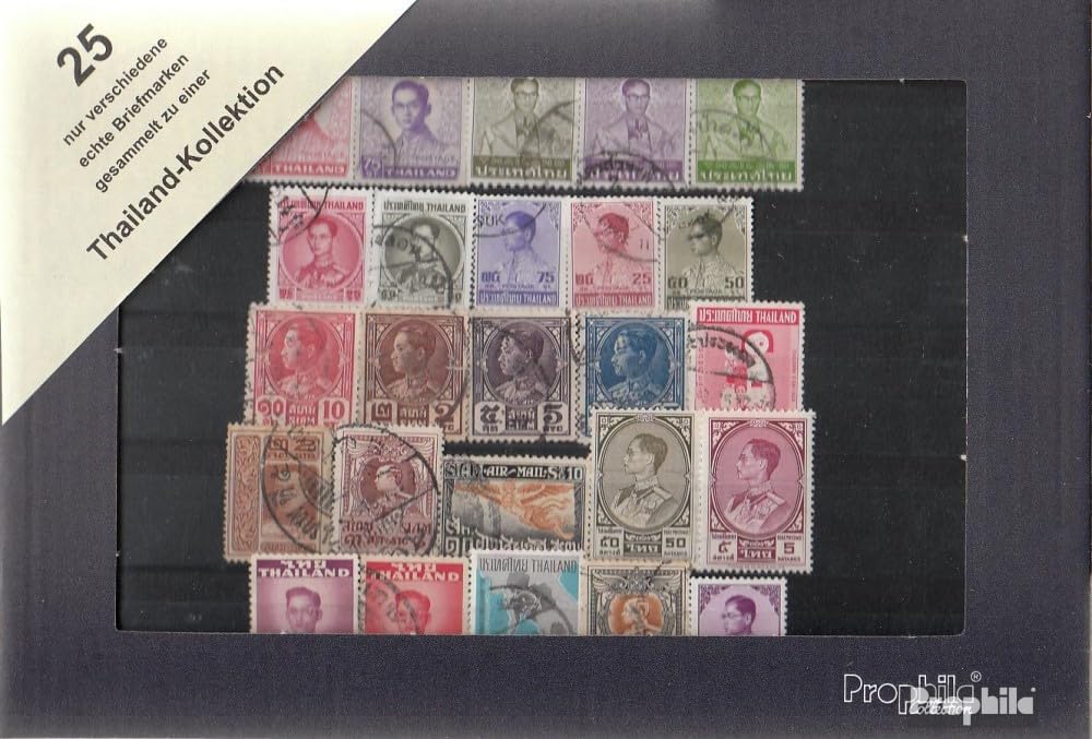 Prophila Collection Thailand 25 various stamps (Stamps for collectors)