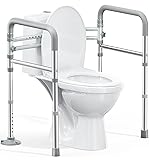HOMLAND Toilet Safety Rails for Seniors, Adjustable
